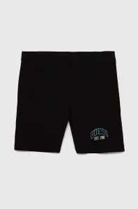Detské krátke nohavice Guess čierna farba, jednofarebné #6937396