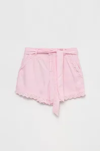 Detské krátke nohavice Guess ružová farba, jednofarebné, #7007551