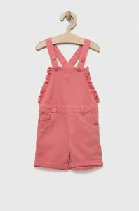 Detské nohavice na traky Guess ružová farba #8658172