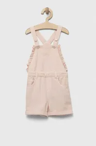 Detské nohavice na traky Guess ružová farba #8658174