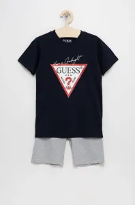Detské pyžamo Guess tmavomodrá farba, s potlačou