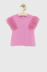 Detské tričko Guess fialová farba #8450708