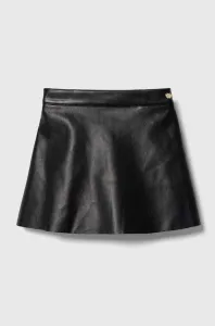 Dievčenská sukňa Guess čierna farba, mini, áčkový strih #8753708
