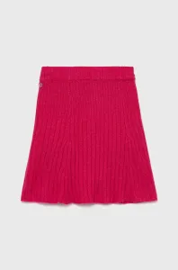 Dievčenská sukňa Guess ružová farba, mini, áčkový strih #297403