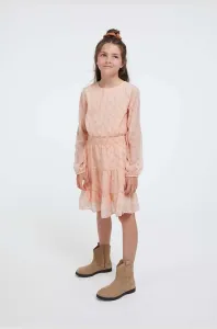 Dievčenské šaty Guess oranžová farba, mini, áčkový strih #8747624