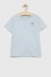 Obojstranné bavlnené tričko Guess jednofarebný