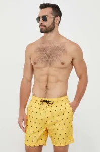 Plavkové šortky Guess žltá farba