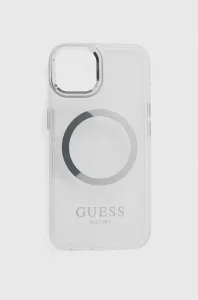 Guess case for iPhone 14 6,1" GUHMP14SHTRMS silver HC Magsafe Metal Outline
