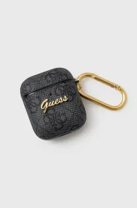 Guess GUA24GSMK AirPods obal 4G Script Metal Collection (sivá)