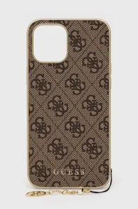 Guess GUHCP12LGF4GBR Apple iPhone 12 Pro Max brown hardcase 4G Charms Collection