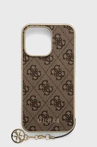 Guess case for iPhone 13 Pro / 13 6,1" GUHCP13LGF4GBR brown hard case 4G Charms Collection