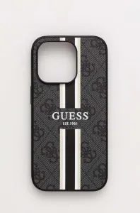 Original   GUESS GUHMP14LP4RPSK  iPhone 14 Pro (Magsafe 4G Printed Stripes / černý)