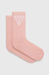 Ponožky Guess ELLEN dámske, biela farba, V2GZ00 ZZ00I #9011444