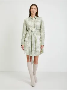Zelené batikované košeľové šaty Guess Shonda #168893