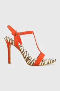 Semišové sandále Guess FACY oranžová farba, FL6FAC SUE03 #7523576