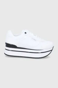 Topánky Guess HANSIN biela farba, na platforme, FL5HNS PEL12