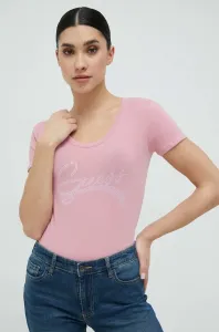 Tričko Guess dámsky, ružová farba #6860807