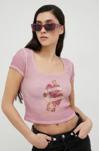 Tričko Guess dámsky, ružová farba #7164673