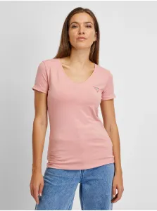Tričko Guess dámsky, ružová farba, #238782