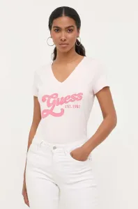 Tričko Guess dámsky, ružová farba #8702465