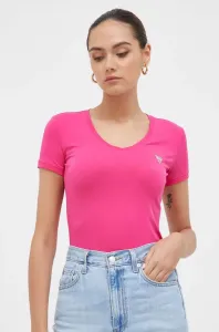 Tričko Guess dámsky, ružová farba #8733566