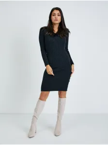 Čierne puzdrové svetrové šaty Guess Gabrielle #618838