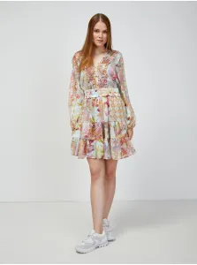 Svetlomodré kvetované šaty Guess Primose