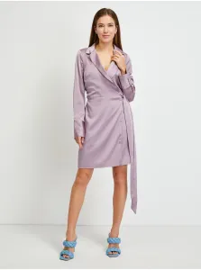 Light Purple Women Shiny Wrap Dress Guess - Women #671850