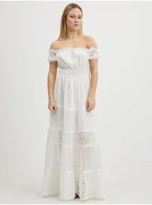 Cream Women Patterned Maxi-Dresses Guess Zena - Women #6534230
