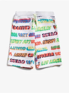 White Boys Shorts with Guess print - unisex #703414
