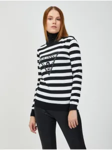 White-black striped turtleneck Guess Noemi - Women #634837