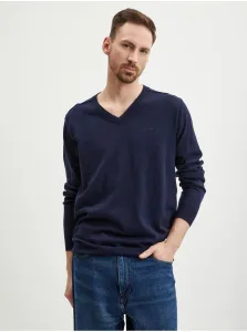 Dark blue men's sweater Guess Rainard - Men #5990263