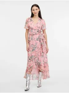 Women's Pink Floral Wrap Dress Guess New Juna - Women #9508175