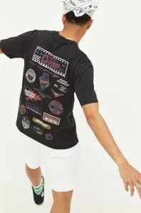 Bavlnené tričko Guess Originals x Hot Wheels čierna farba, s potlačou