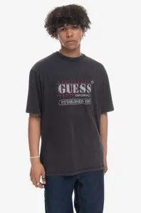 Tričko Guess Washed Grid Logo Tee M3GI31.K9XF3-F13Q, pánsky, čierna farba, s potlačou