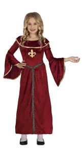 Guirca Dievčenský kostým - Stredoveká princezná Veľkosť - deti: XL