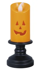 Guirca Led sviečka - Halloween, oranžová 12 cm