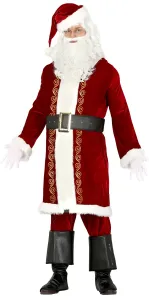 Guirca Pánsky kostým - Santa Claus bordový Veľkosť - dospelý: L
