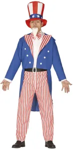 Guirca Pánsky kostým - Uncle Sam Veľkosť - dospelý: L