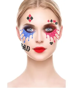 Guirca Tetovanie na tvár - Harley Quinn