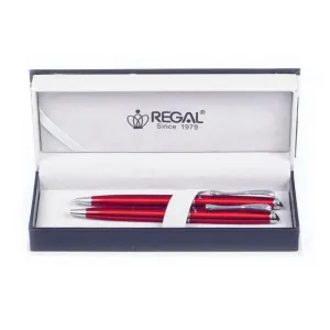 Sada pero guľôčkové + pentelka Regal Aranche, červená