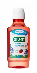Gum Junior ústna voda pre deti s fluoridmi 300 ml jahoda