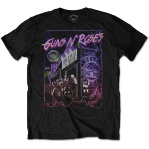 Guns N’ Roses tričko Sunset Boulevard Čierna M