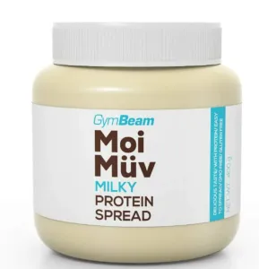 GymBeam MoiMüv Protein Spread MILKY proteínová nátierka, príchuť bielej čokolády 1x400 g