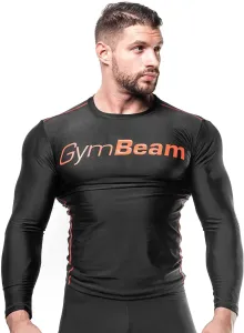 GymBeam Pánske kompresné tričko Black/Red M