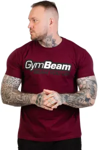 GymBeam Pánske tričko Beam Burgundy M