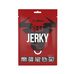 Sušené mäso Beef Jerky - GymBeam, barbecue, 50g