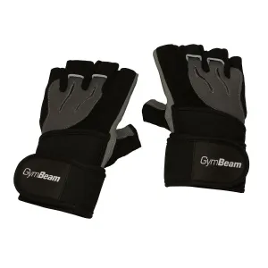 GymBeam Fitness Rukavice Ronnie, black/grey, veľ. XL, 2 ks