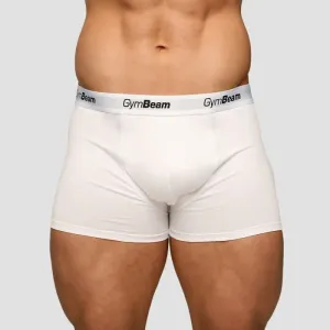 GymBeam Pánske boxerky Essentials 3Pack White  MM