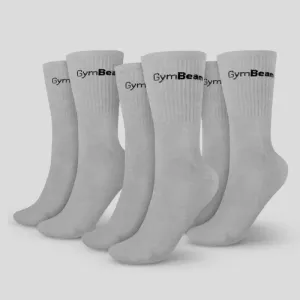 GymBeam Ponožky 3/4 Socks 3Pack Grey  XL/XXL